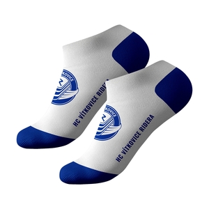 Ponožky kotníkové bílé s logem HC Vítkovice