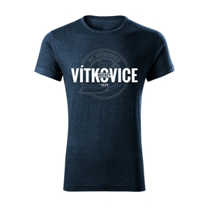 Tričko pánské edge logo s nápisem Vítkovice tmavě modré