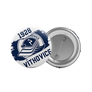 Placka bílá scratch logo HC Vítkovice
